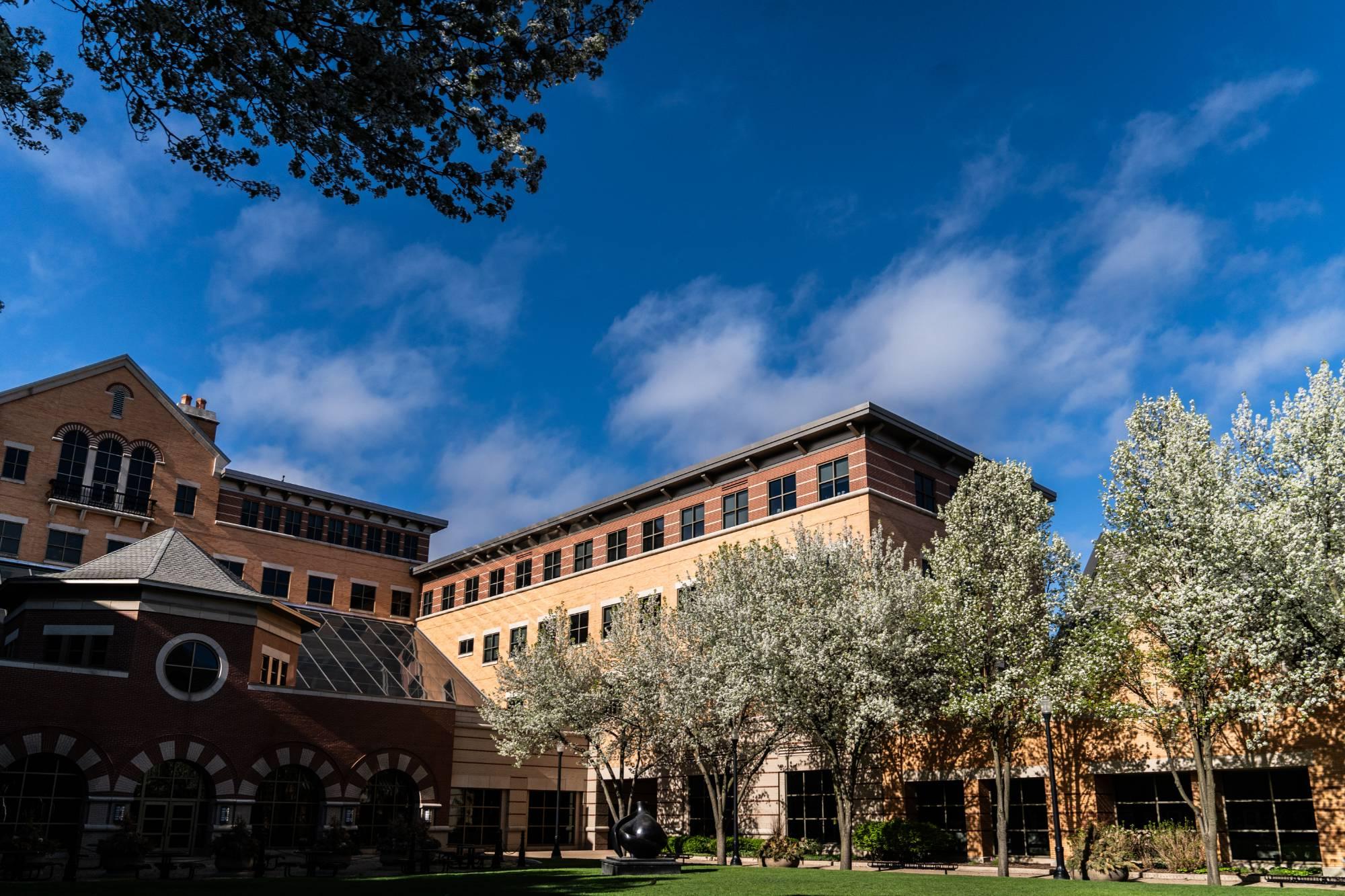 The Richard M. DeVos Center on the Robert C. Pew Grand Rapids campus. Home of SPNHA.